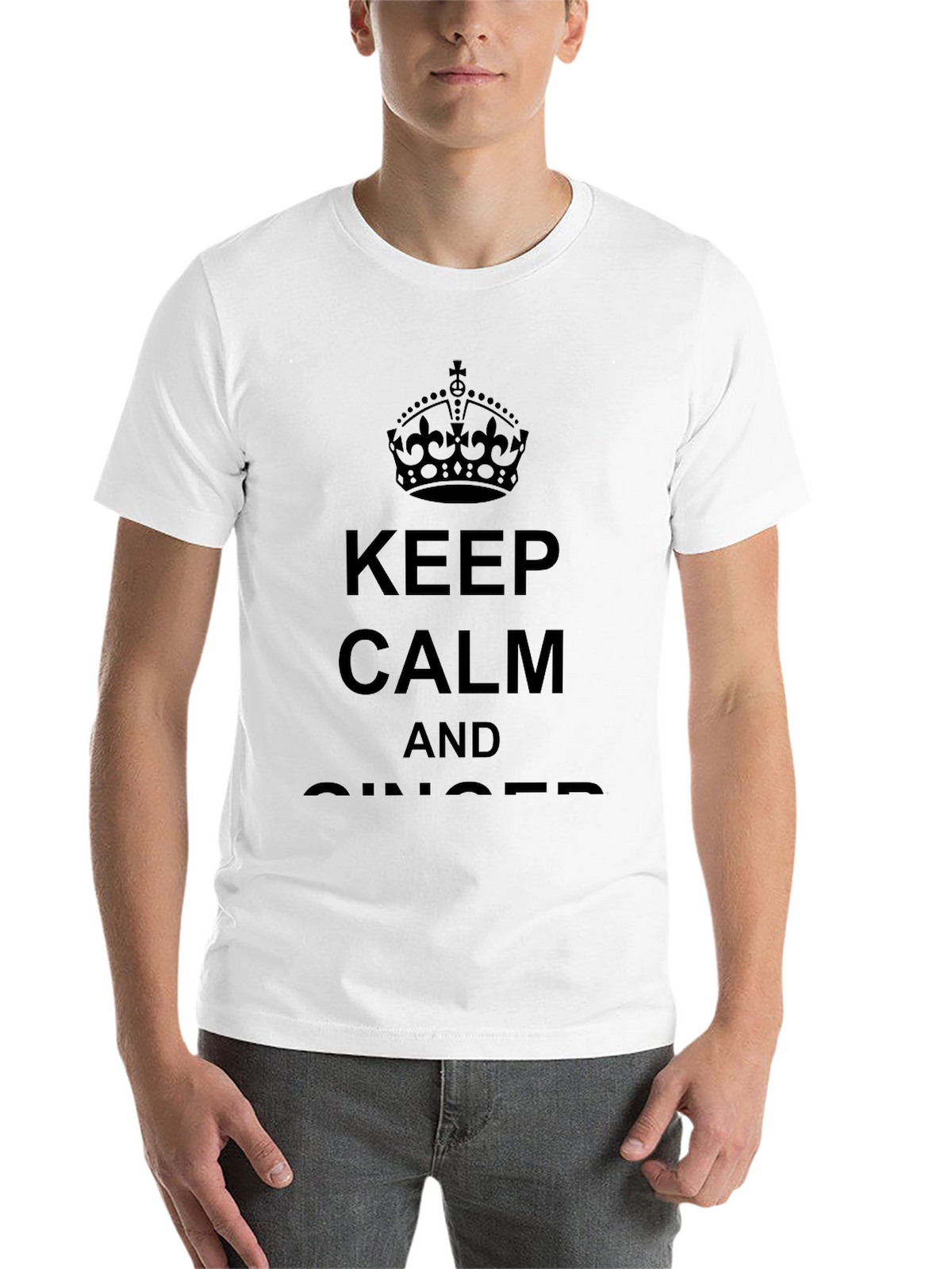 Keep Calm And Ginger Black T-Shirt