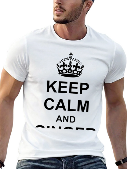 Keep Calm And Ginger Black T-Shirt