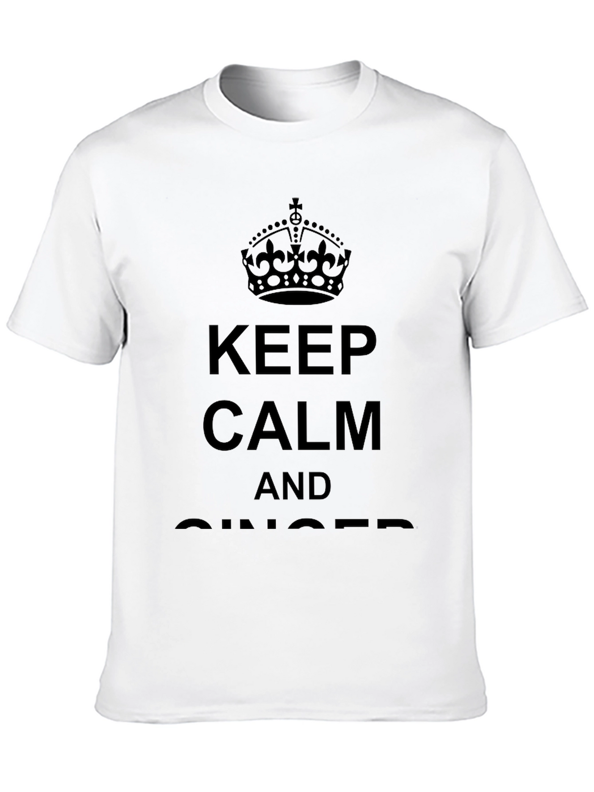 Keep Calm And Ginger Black T-Shirt