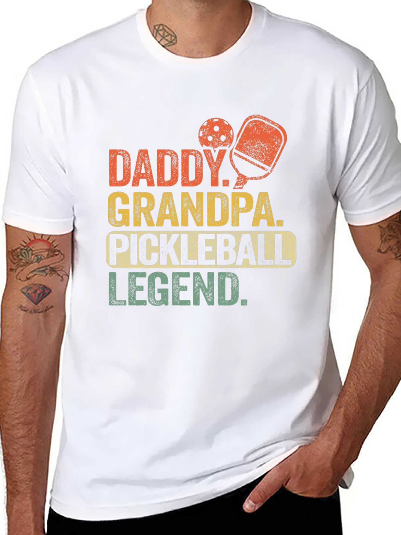 Daddy Grandpa Pickleball Legend T-Shirt