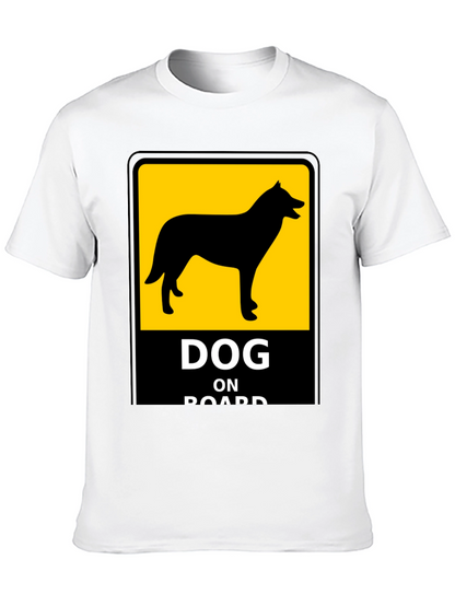 Dog On Board Black T-Shirt