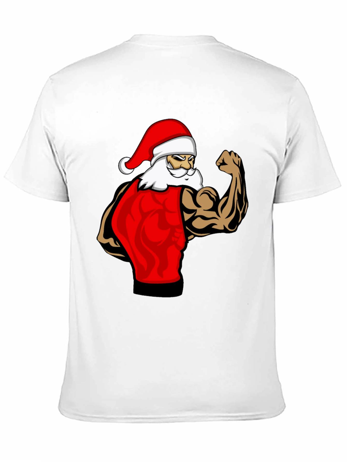 Muscle Santa Black T-Shirt