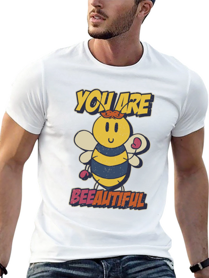 Bee-utiful Cartoon Bee Graphic T-Shirt