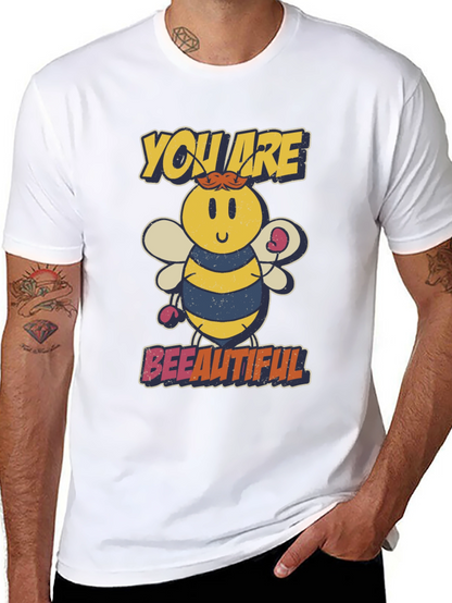 Bee-utiful Cartoon Bee Graphic T-Shirt