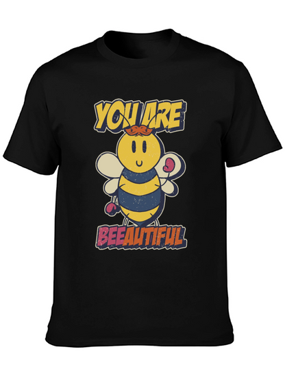 Bee-utiful Cartoon Bee Graphic T-Shirt