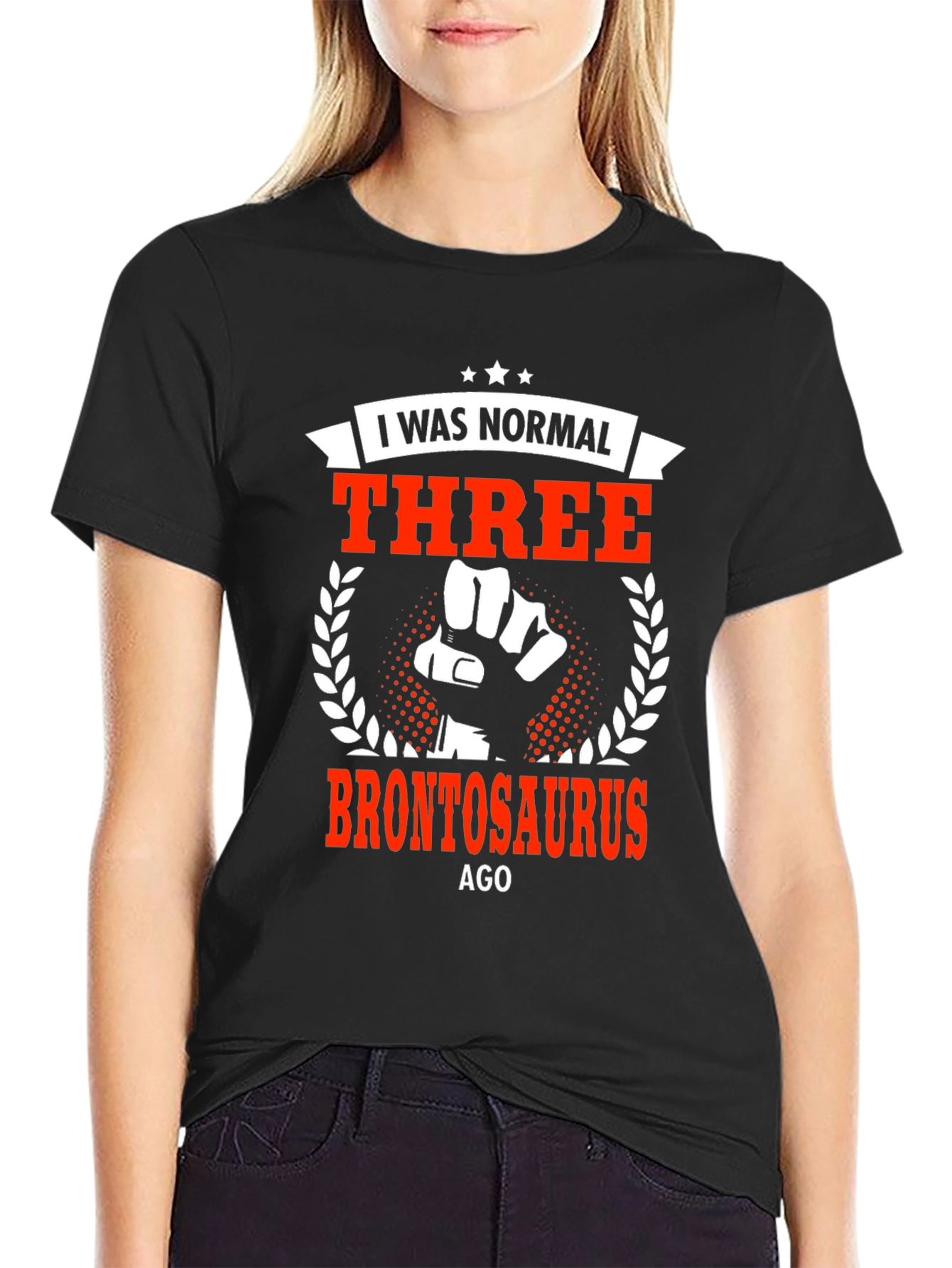 I Was Normal Three Brontosaurus Ago Graphic Tee