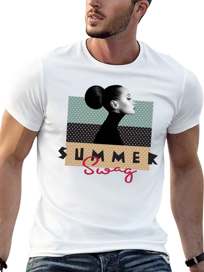Summer Swag Graphic Tee - Black Casual T-Shirt