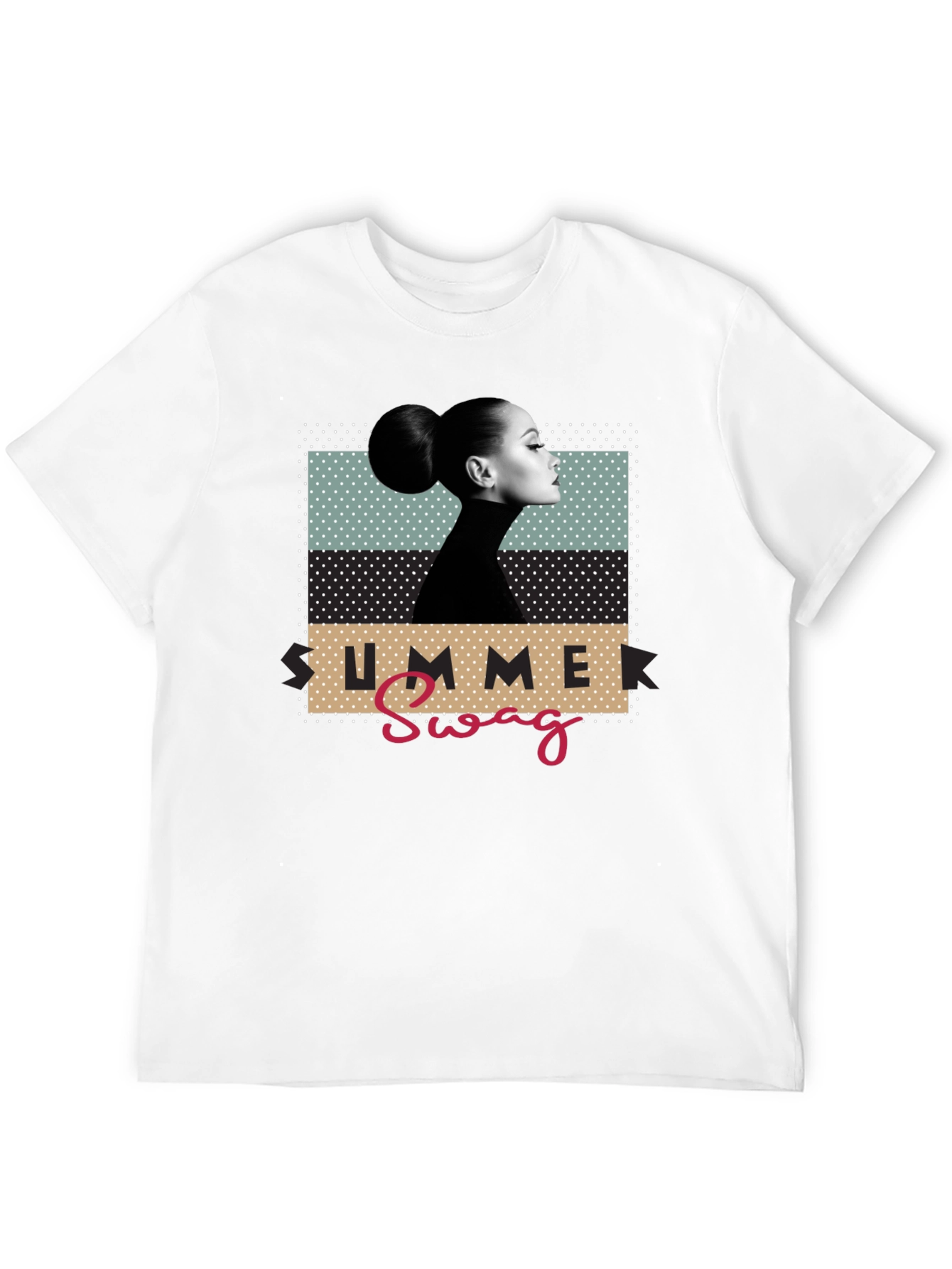 Summer Swag Graphic Tee - Black Casual T-Shirt