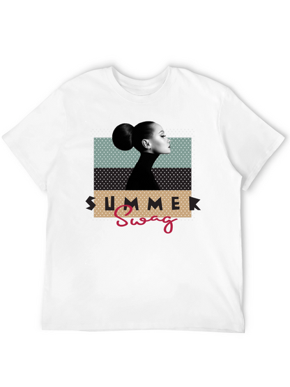 Summer Swag Graphic Tee - Black Casual T-Shirt