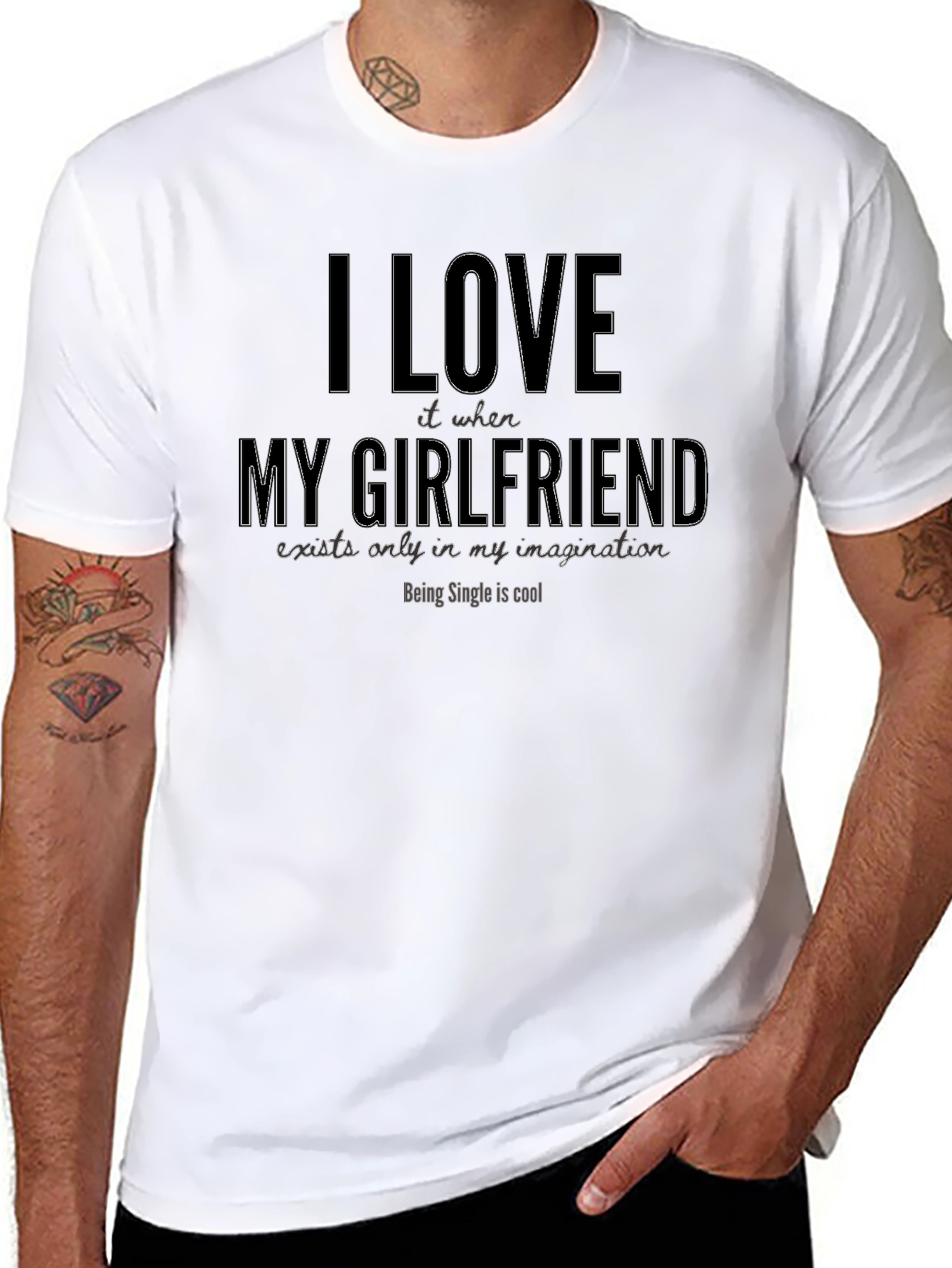 I Love My Imaginary Girlfriend Funny T-Shirt