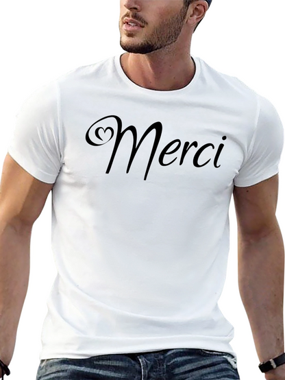 Merci Graphic T-Shirt - Stylish & Comfortable