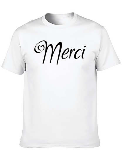 Merci Graphic T-Shirt - Stylish & Comfortable