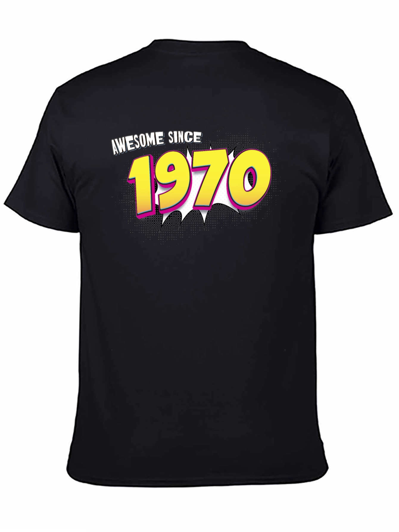 Awesome Since 1970 Black T-Shirt