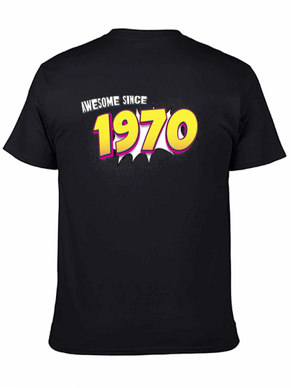 Awesome Since 1970 Black T-Shirt