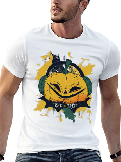 Halloween Pumpkin Headphone T-Shirt