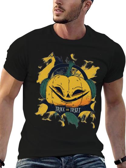 Halloween Pumpkin Headphone T-Shirt