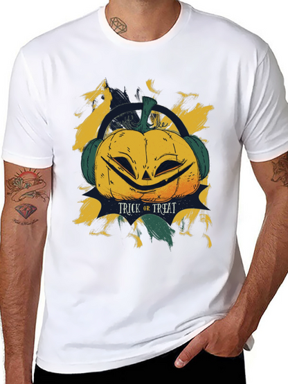 Halloween Pumpkin Headphone T-Shirt