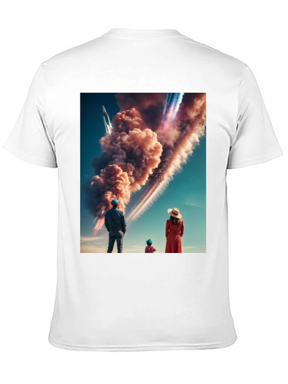 Family Watching Rocket Launch T-Shirt