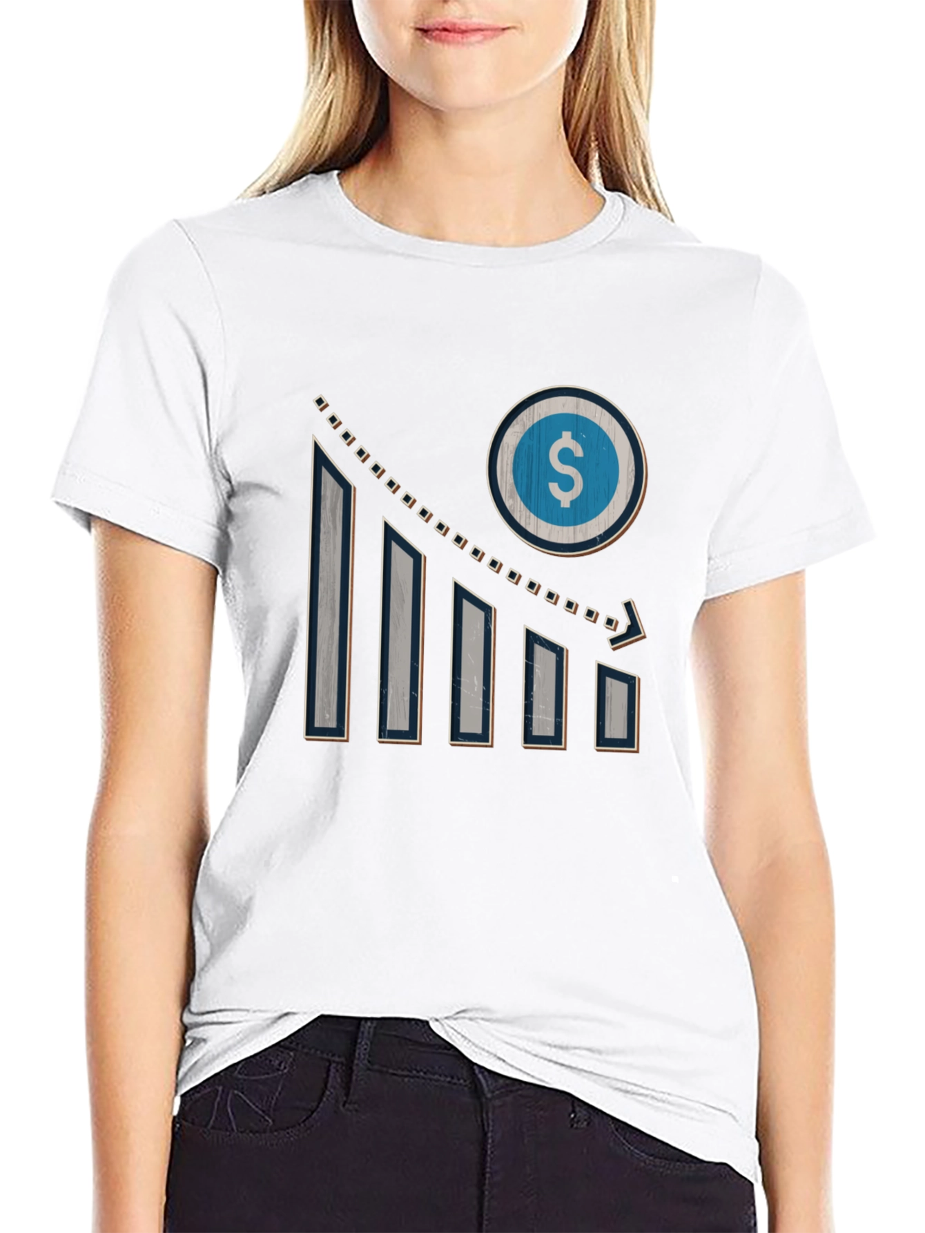 Mens Graphic Tee - Dollar Sign Chart