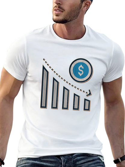 Mens Graphic Tee - Dollar Sign Chart