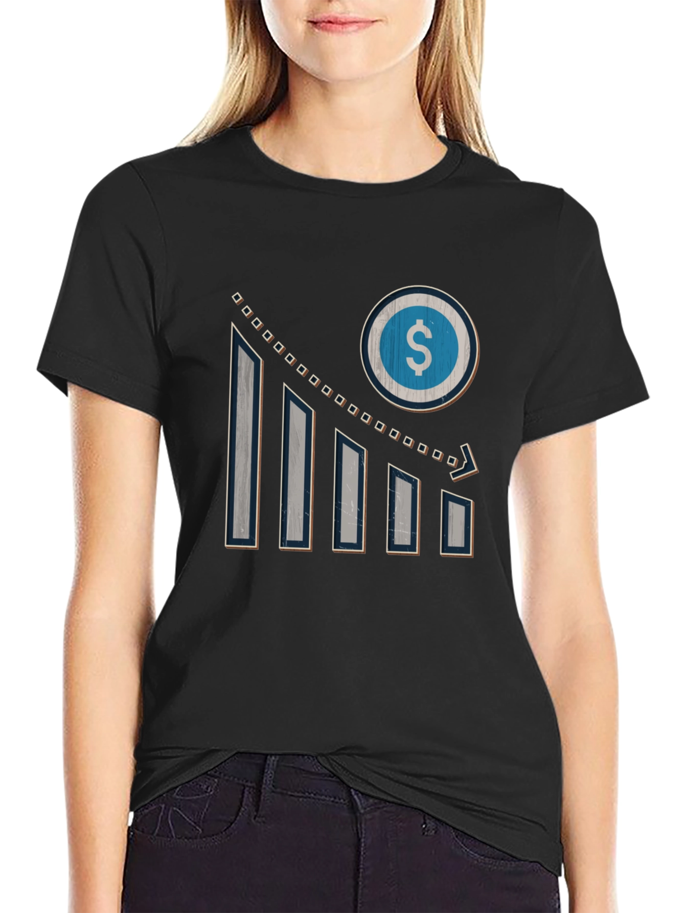 Mens Graphic Tee - Dollar Sign Chart