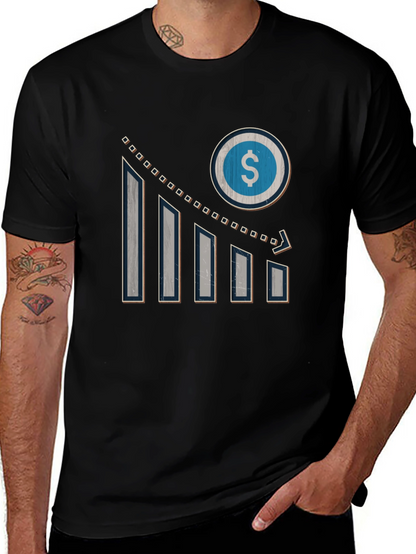 Mens Graphic Tee - Dollar Sign Chart