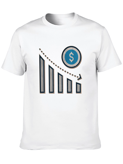 Mens Graphic Tee - Dollar Sign Chart