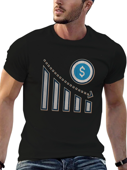 Mens Graphic Tee - Dollar Sign Chart