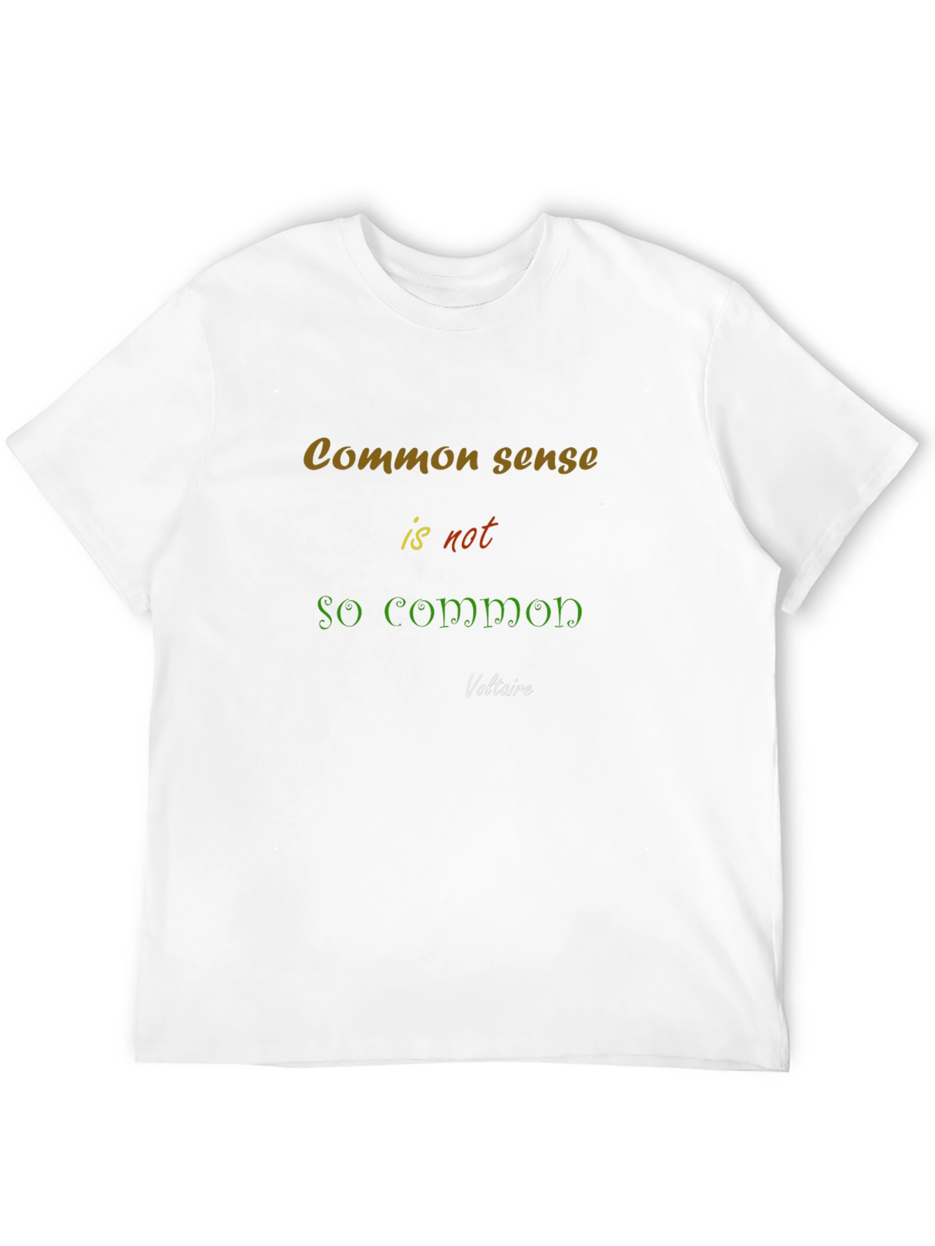 Common Sense T-Shirt - Voltaire Quote