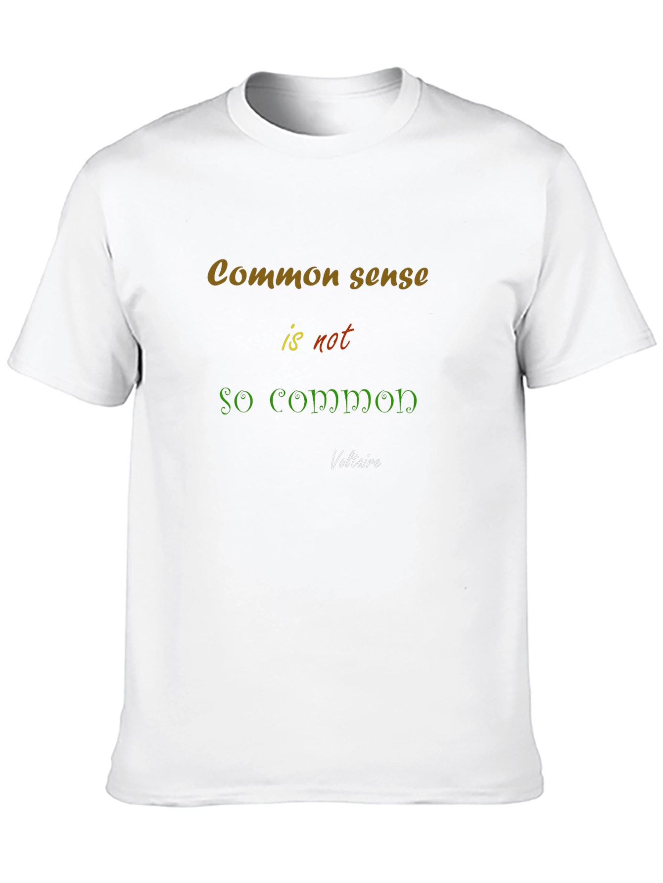 Common Sense T-Shirt - Voltaire Quote