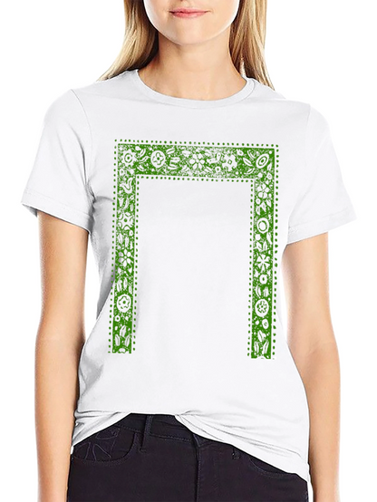 Botanical Frame Black T-Shirt