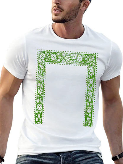 Botanical Frame Black T-Shirt