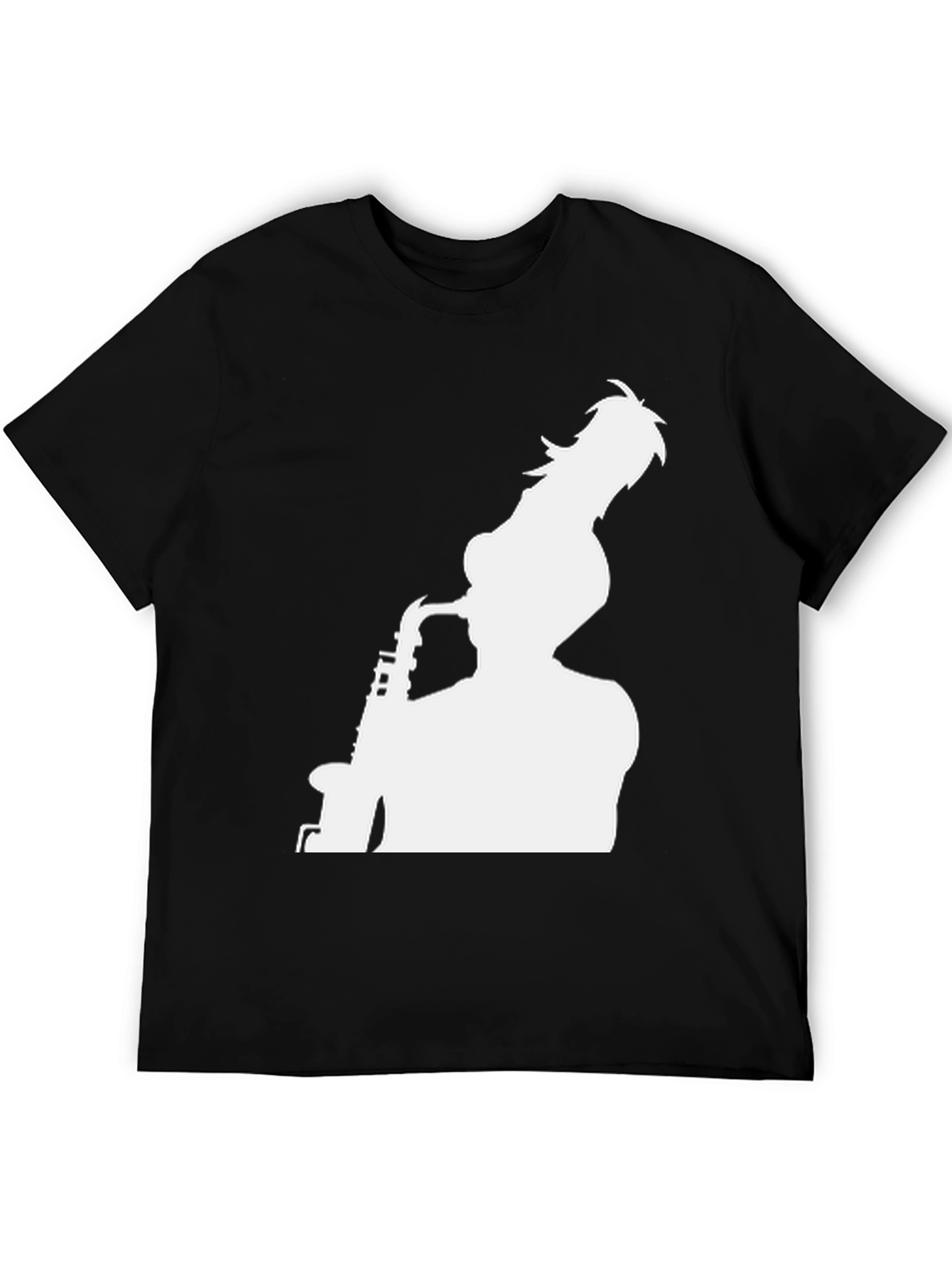 Saxophone Player Graphic Tee - Black