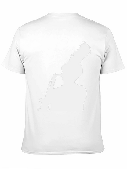 Saxophone Player Graphic Tee - Black