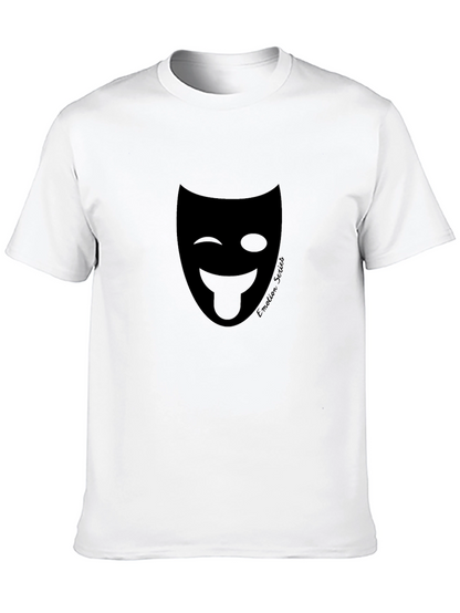 Emotion Series Wink Mask Black T-Shirt