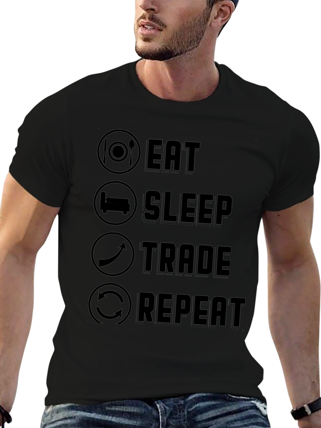 Eat Sleep Trade Repeat T-Shirt