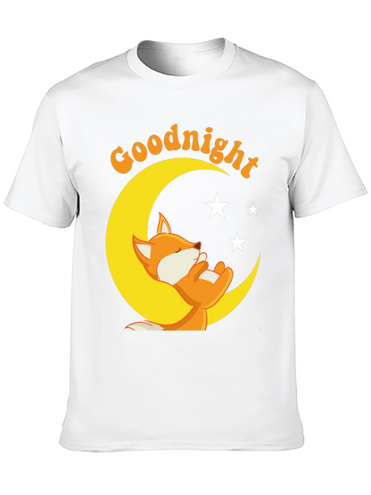 Goodnight Fox on Moon T-Shirt