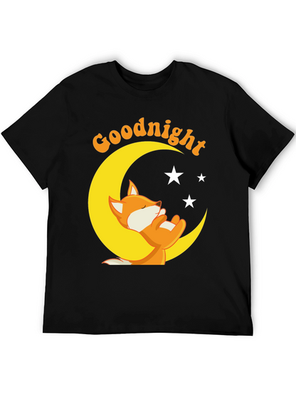 Goodnight Fox on Moon T-Shirt