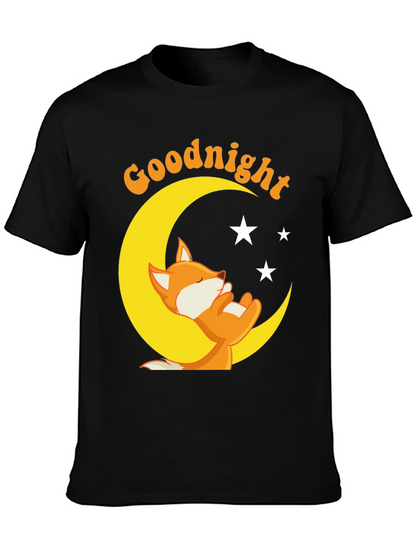 Goodnight Fox on Moon T-Shirt
