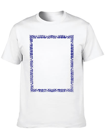 Graphic Tee - Dark Blue Border
