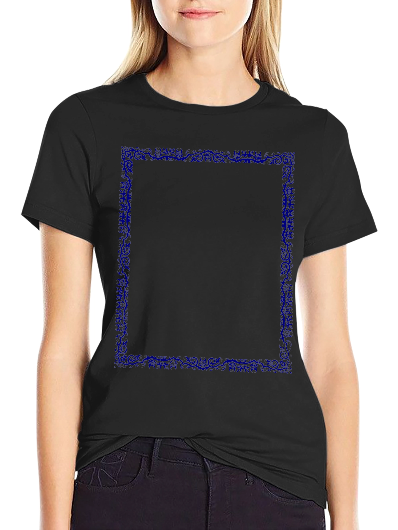 Graphic Tee - Dark Blue Border