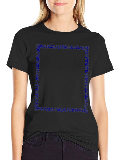 Graphic Tee - Dark Blue Border
