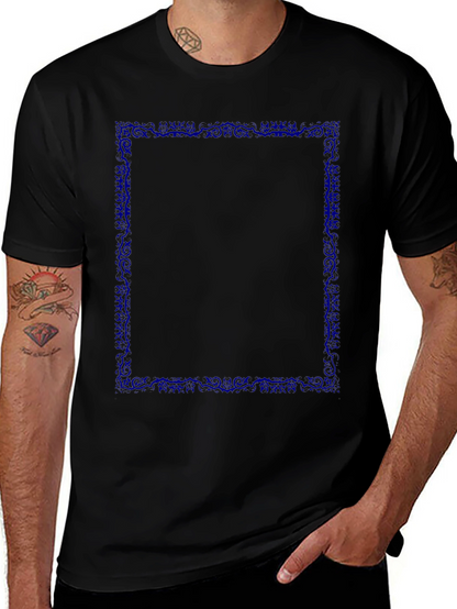 Graphic Tee - Dark Blue Border