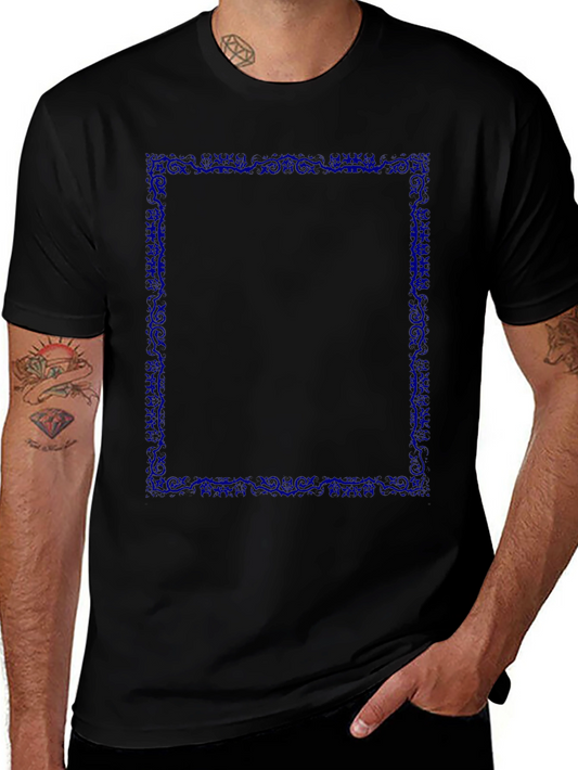Graphic Tee - Dark Blue Border