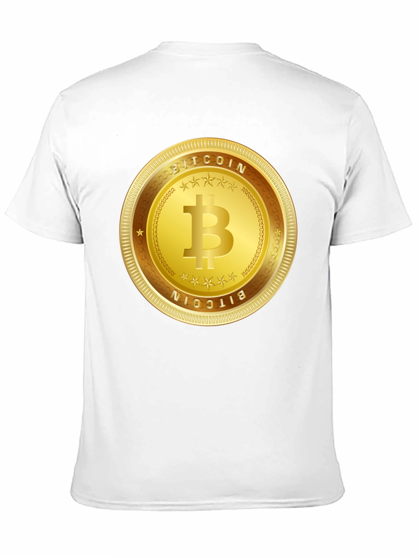 Bitcoin Gold Coin Graphic T-Shirt