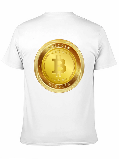 Bitcoin Gold Coin Graphic T-Shirt