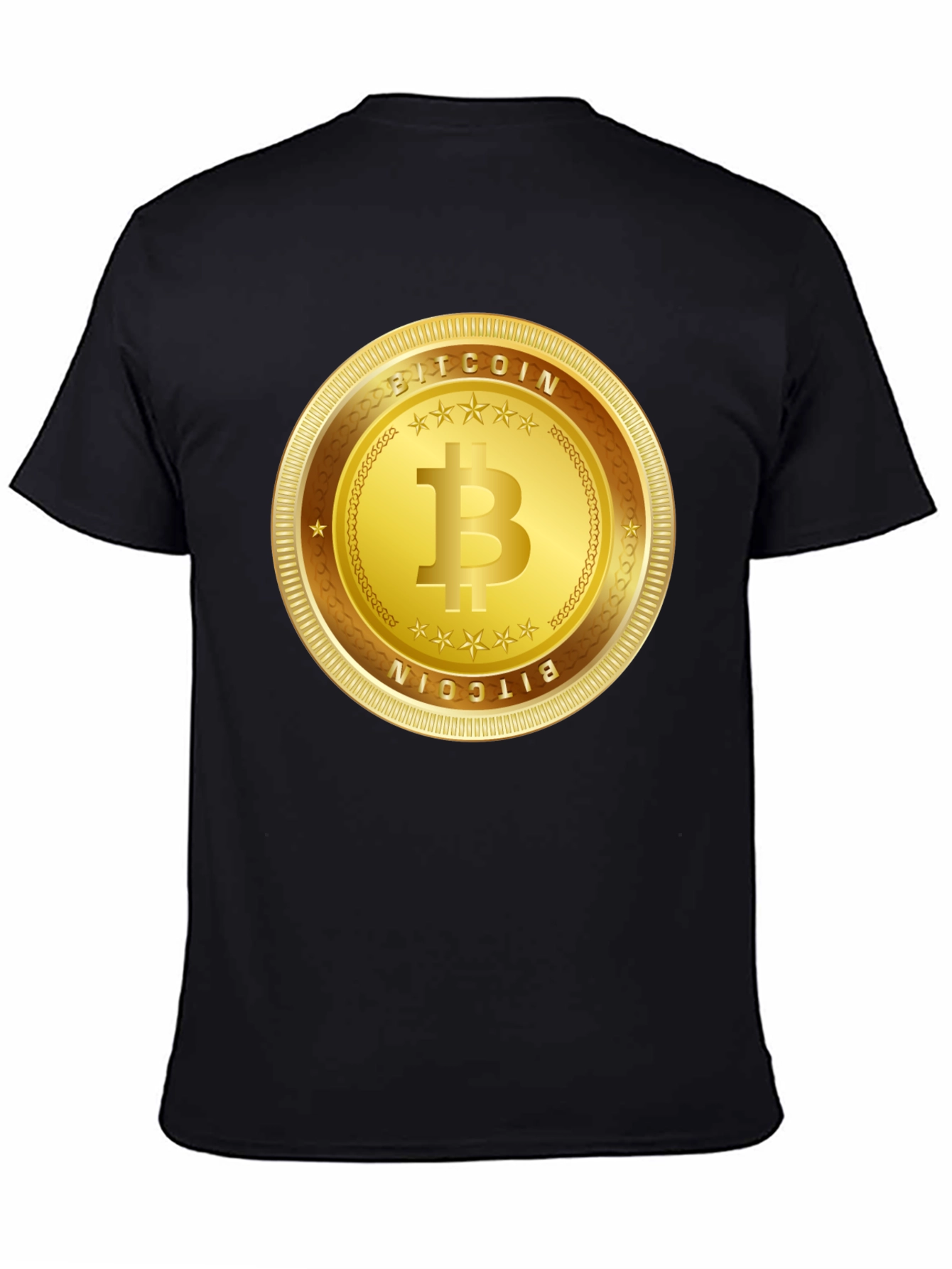 Bitcoin Gold Coin Graphic T-Shirt