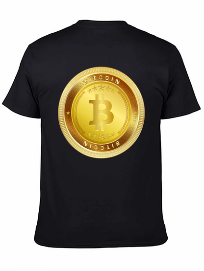 Bitcoin Gold Coin Graphic T-Shirt