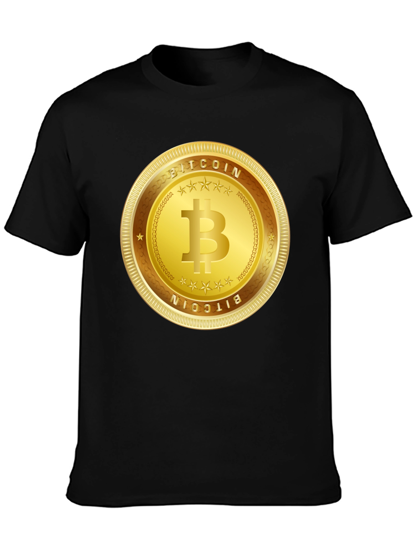Bitcoin Gold Coin Graphic T-Shirt