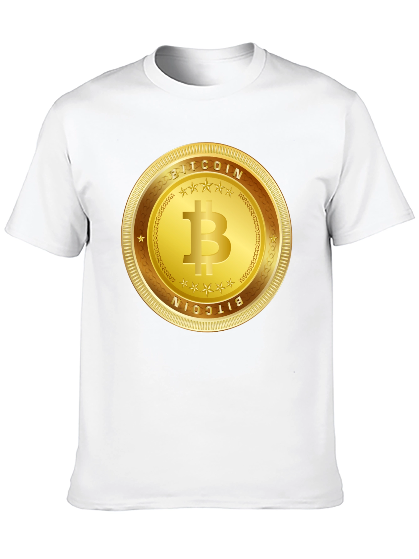 Bitcoin Gold Coin Graphic T-Shirt